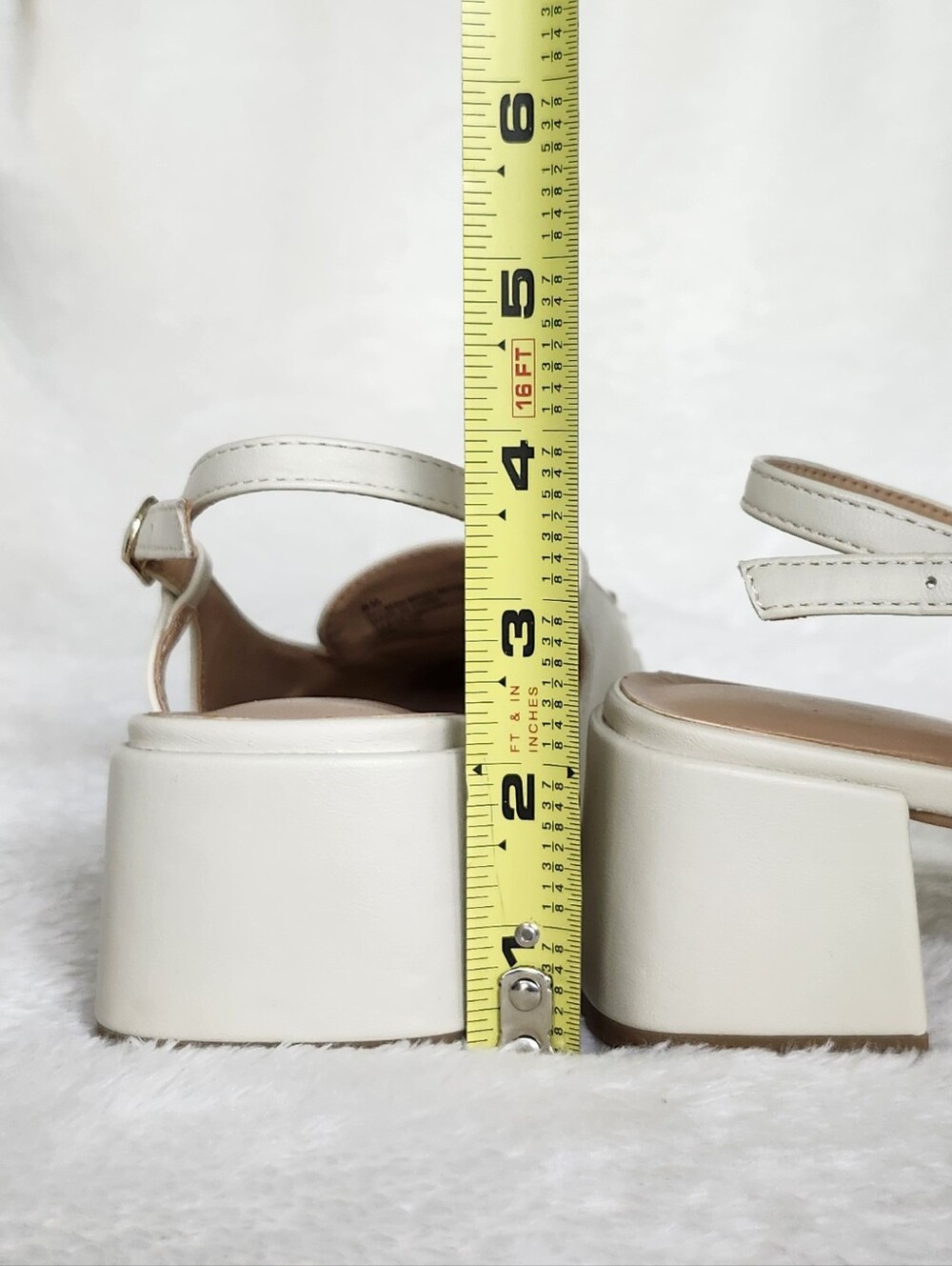 Classic Cream Slingback Loafers with Gold Bit Hardware - Picture 8 of 8